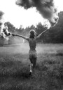 Wild and Free Smoke Art Plakat Plakat / 40x50cm