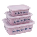 Stoneline Awave matbokssett m/lokk 400/730/1300 ml 6 deler   Rose