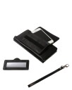 Nord Leather Stor dame clutch med speil + IPhone lomme Svart