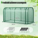 Minidrivhus med rulleport – PE deksel 2 i 1 design