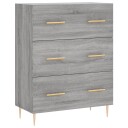 vidaXL Skjenk grå sonoma 69,5x34x90 cm konstruert tre