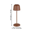 Eglo MANNERA BORDLAMPE Rustbrun Høyde: 34 cm Diameter: 11 cm