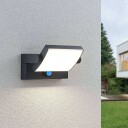Lindby LED-solcelle-utevegglampe Sherin med sensor