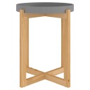 vidaXL Sidebord grå 53x53x43,5 cm konstruert tre og heltre furu