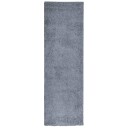 vidaXL Flossteppe med lang luv moderne blå 80x250 cm