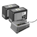 Kärcher Power+ 36/75 Ladepakke 2 stk 36V 7,5Ah batterier 1 stk lader Maskintilbehør & forbruk