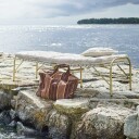 Madam Stoltz Brodert Putetrekk 30x45 cm Light Taupe