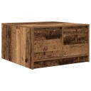  Salongbord med skuffer gammelt tre 70,5x70x40 cm