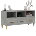 vidaXL TV-benk betonggrå 102x36x50 cm konstruert tre