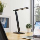 Lucande Salome - dimbar LED-skrivebordslampe, svart