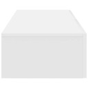  Vegghylle med skuffer hvit 60x26,5x15 cm konstruert tre 8721158649997
