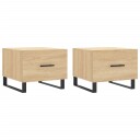  Salongbord 2 stk sonoma eik 50x50x40 cm konstruert tre 8720845429126