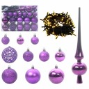 vidaXL Julekule Sett med 150 LED 61 pcs Syrin Plast
