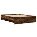  Sengeramme uten madrass røkt eik 120x200 cm konstruert tre 8721102856686