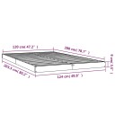 vidaXL Sengeramme 120x200 cm heltre furu 8720845639747
