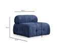 Belgin Sofa 3 seter   Blå