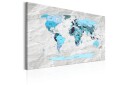 Tavle World Map: Blue Pilgrimages 90X60   Artgeist sp. z o. o.