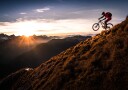 Sunset Mountain Biking Adventure Plakat / 40x50