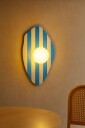 Javoren vegglampe 10 cm - Beige, Hvit, Blå