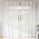  Voilegardiner med grommets 2 stk hvit 8721158551672