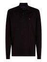 Tommy Hilfiger L/S Liquid Cotton Reg Polo   Black   L