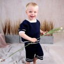 Bluum Strik Strikkesett Matros med t-skjorte og shorts - garnpakke i Bluum Pure Eco Baby Wool