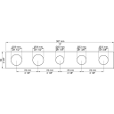 Vola Plate 5005, 5 Hull, Krom