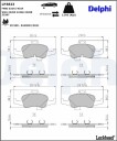 DELPHI LP3823 Bremseklosser