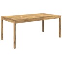 vidaXL Hage middagsbord Hvit 180 x 88,5 x 75 cm Solid akasietre