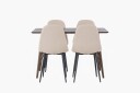 Venture Home Kaseidon Spisegruppe 120 cm Rektangulær med 4 Polar Stoler Beige