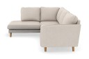 Trend Lyx 4 seters Venstrevendt L formet Sjeselongsofa i Stoff   Beige