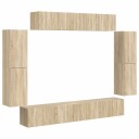  TV skap 8 pcs Sonoma eik