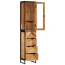 Baderomsskap 40x27x190 cm jern og heltre akasie