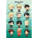 Attack On Titan Plakat Chibi Characters - 91,5 x 61 cm