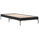  Sengeramme svart 75x190 cm konstruert tre og metall 8721012985827