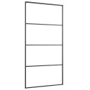 vidaXL Skyvedør med monteringssett 102,5x205 cm ESG glass og aluminium