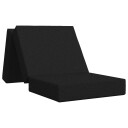 vidaXL Sammenleggbar sofabed 75 x 67 x 45 cm Svart