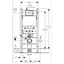 Geberit Duofix Delta Innbyggingssisterne H112cm