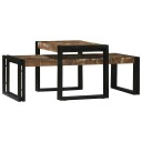  2 delt kaffebordsett av solid gjenvunnet tre