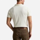 Ralph Lauren Custom Slim Fit Mesh Polo Shirt - Parchment Cream Beige S