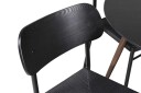 Venture Design Plaza & Polly spisegruppe Svart/svart 4 st stoler & bord 100 cm