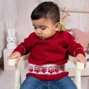 Bluum Strik Strikkegenser Brannbil - garnpakke i Bluum Pure Eco Baby Wool