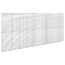 vidaXL Gabion med 3,5 mm Tråd og 5x5 cm Nett 450x20x200 cm