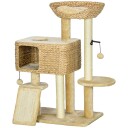 Katteklodestolpe 98 cm Med Lekeball Beige