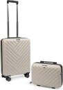 Feru Malibu Kuffert og Taske - 55x39x21/45x28x17,5cm - Kaki