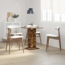vidaXL Bistrobord røkt eik 60x60x75 cm konstruert tre