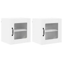  Kjøkkenskap med hylle 2 pcs Hvit 40 x 31 x 40 cm Konstruert tre