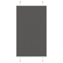  plisségardin sort 70x150 cm Stoff Bredde 69,4 Polyester