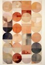 Earthy Geometric Flow Plakat Plakat / 70x100cm