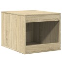 Vidaxl Skap Til Kattetoalett Sonoma Eik 47X59X42 cm Konstruert Tre